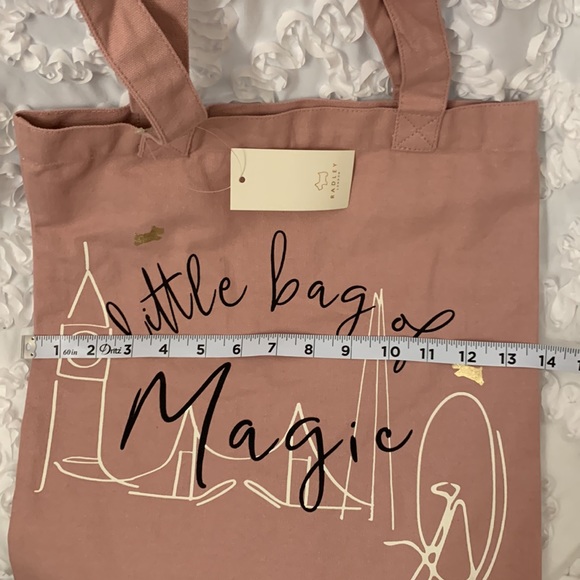 Radley London Little Bag of Magic Prairie Pink Cotton Canvas Bag Tote NWT - Picture 9 of 10